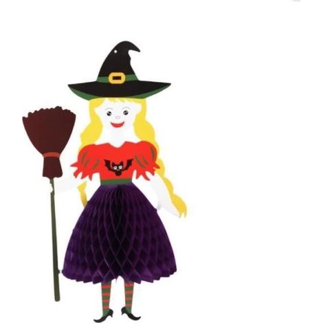 Décoration d'Halloween Sorcière mignonne Ensemble 2 pièces Festive wall decoration for hanging ecelen hw Multicolor OBJET DECORATIF (1/4)
