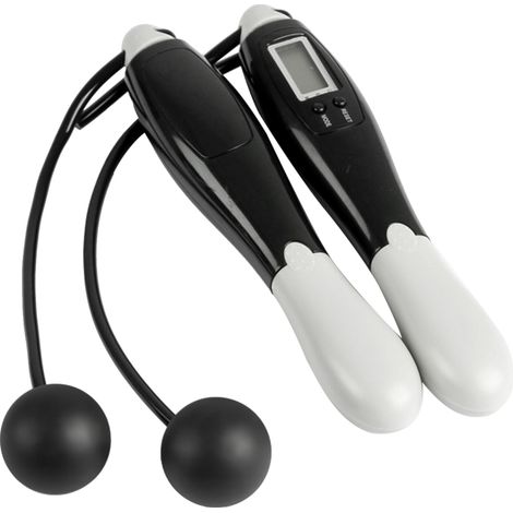 Corde à sauter avec poignée numérique et compteur de calories pour l'entraînement et la remise en forme, vitesse d'exercice réglable pour hommes, femmes, enfants et filles (1/5)