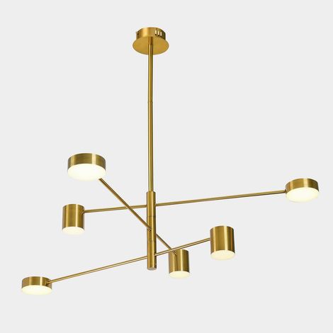 LED-Hängeleuchte 30W remdal PND-16374-6-COP-GD-4K Italux (1/2)