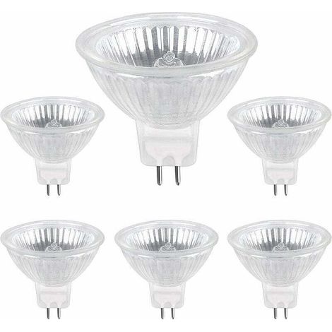 [JAMAIS UTILISÉ] Ampoule Halogene GU5.3 50W 12V, 800lm Blanc Chaud 2700K Dimmable, Ampoule Spot Halogène MR16, pack de 6 (1/4)