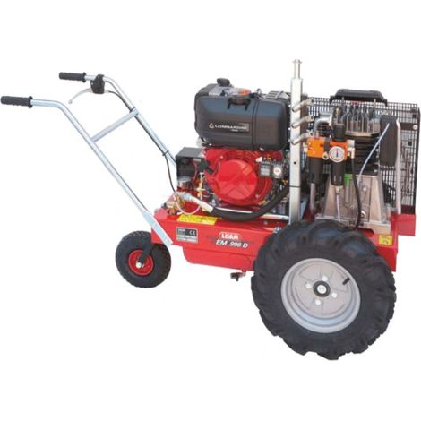 Compressore Diesel semovente Lisam SEM990DAE con Lombardini avviamento elettrico