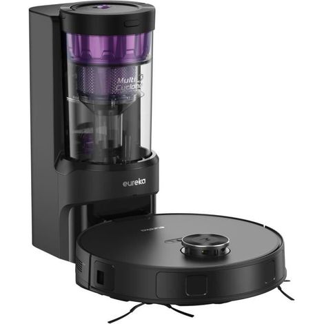 EUREKA E20 Plus - Saugroboter mit automatischer Entleerungsstation - 8000 Pa - Anti-Verwicklung - 3D-Hindernisvermeidung