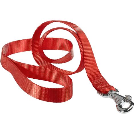 GUINZAGLIO PER CANE 'CLUB G' cm 120 x mm 25 - rosso- 2 pezzi - FERPLAST