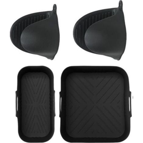Accessoires - Ensemble de 4 pièces - Moule en silicone pour friteuse à air Philips à double panier série 3000 6L/3L - NA350 (1/5)