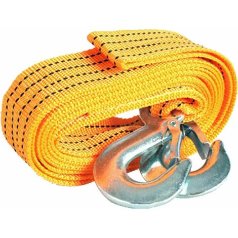 Corde de remorquage en nylon Cordes de remorquage polyvalentes Sangle de remorquage Corde de remorquage de voiture avec crochets 4 mètres - 4 mètres - 4 mètres (1/3)