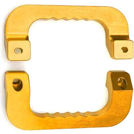 Modification parts compatible with Hiace vehicle door handles and aluminum alloy grab handles.