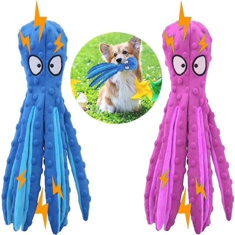 Oktopusförmiges Hundespielzeug-Set – Quietschspielzeuge für kleine und mittelgroße Hunde (1/5)