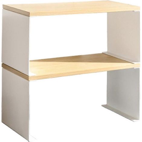 Cadre décoratif en treillis pour étagère de bureau en bois (1/5)