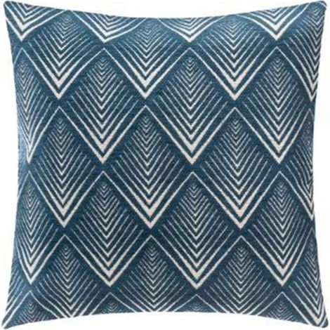 Housse de Coussin "Chen Geo" 40x40cm Bleu