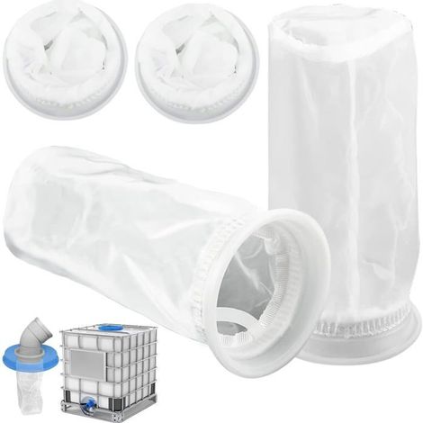 Filtre en nylon pour cuve à eau de pluie IBC de 1000 L avec couvercle – couverture de filtration réutilisable et pour jardin et agriculture (1/5)