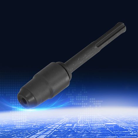 Levier de conversion à cinq trous vers quatre trous pour mandrin de perceuse à percussion SDS MAX vers SDS PLUS (noir) (1/5)