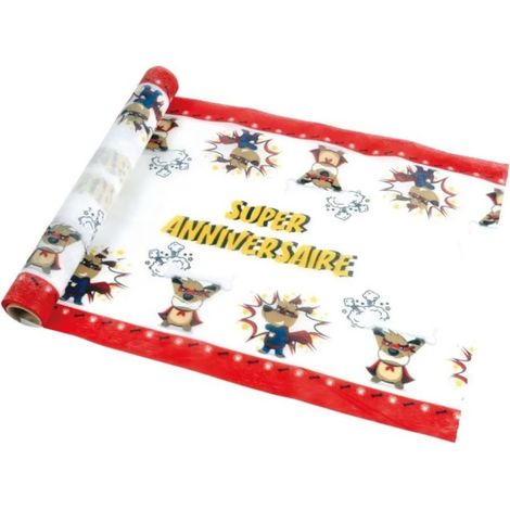 Chemin de table anniversaire super dog