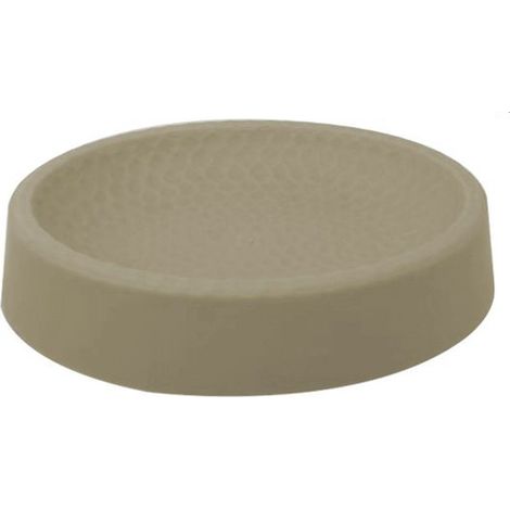TrAdE Shop Traesio - Piattino Per Sapone Decorato Beige Portasaponetta Moderno Accessori Da Bagno 79180 - (1/2)