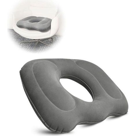 Coussin Dassise - Gonflable En Forme De Donut - Pour Coccyx Et Hemorroïdes - 45 X 39 Cm - 1 Piece