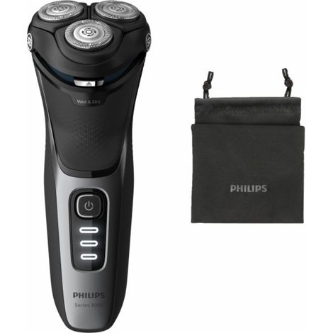 AFEITADORA PHILIPS S3231/52  3 CABEZALES USO EN HUMEDO Y SECO INALAMBRICA RECARGABLE