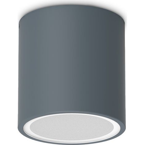 Ideal Lux Lampada da soffitto moderna Techo 1 luce GU10 IP54 antracite metallo