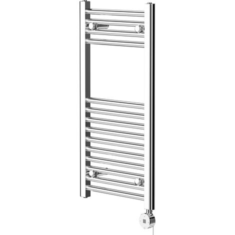 Wholesale Domestic Pizarro Chrome 800mm x 400mm Straight Digital Thermostatic Electric Heated Towel Rail (1/5)