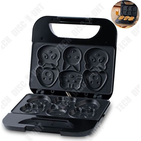 Gaufrier - TD® Iron 1200W Revêtement antiadhésif Noir - AquaForge (1/4)