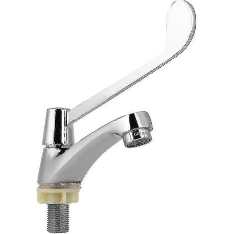Robinet d'eau froide avec filetage G1/2" pour évier de laboratoire, avec levier allongé.-AquaForge (1/5)