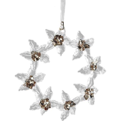 Décoration de Noël suspendue au sapin, pendentif acrylique, ornement de Noël pour chambre d'enfant, ferme, pendaison de crémaillère, fêtes de fin d'année.-Wreath 13x13cm