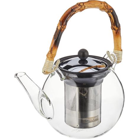 Bodum Assam Teiera a pistone in acciaio inox 1 litro 8 tazze (1/4)