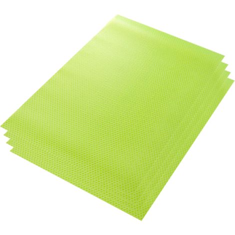 Lot de 4 tapis de protection en EVA, antidérapants, lavables, pour réfrigérateur, étagères, tiroirs et placards, usage cuisine (1/5)