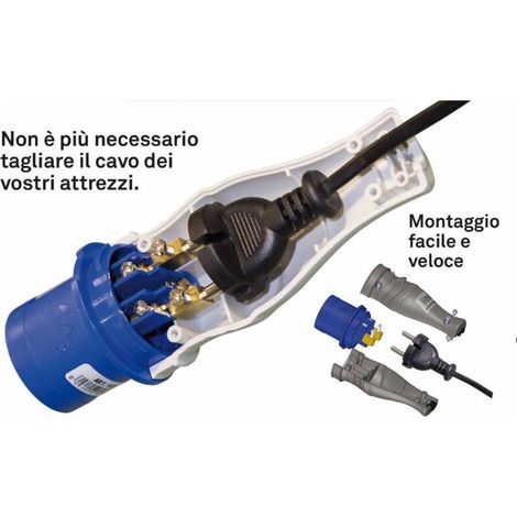 1820 ADATTATORE INDUSTRIALE SPINA SCH IP44