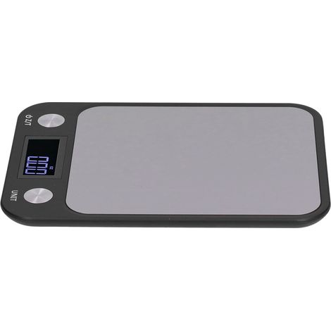 Küchenwaage aus Edelstahl, flach, zum Backen, kleine elektronische Mini-Tischwaage (1/5)