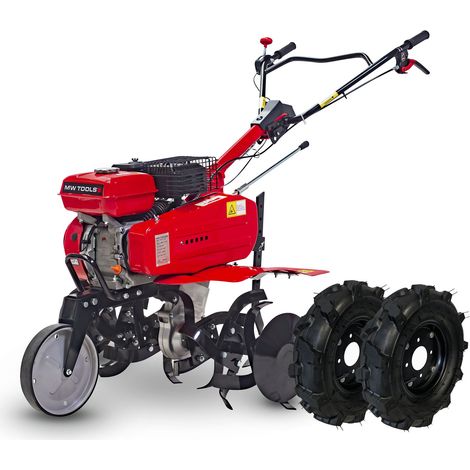 Mw Tools – Motobineuse thermique 7 ch 75 cm à courroie – 2 vitesses avant, 1 arrière – Moteur Loncin 4 temps – MFR750