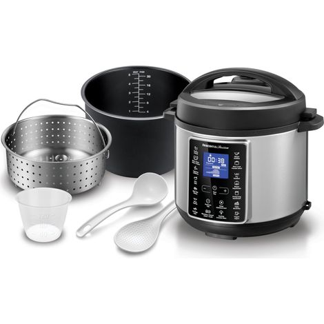 Tescoma 909070 Pentola multifunzione elettrica a pressione 5,5 litri, con cestello per cottura a vapore e accessori, linea President (1/5)