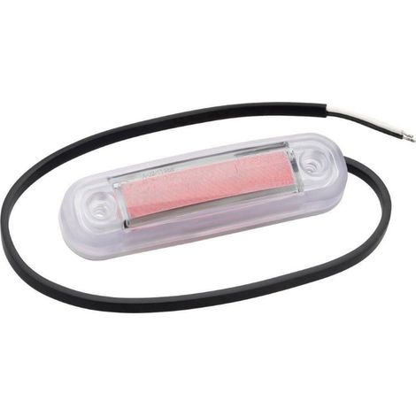 Fristom Umriss-Markierungsleuchte Offene Kabelenden Markierungsleuchte hinten 12 V, 24 V Rot Transpa