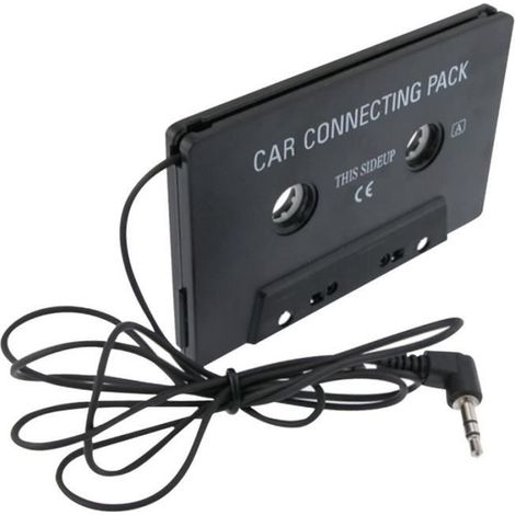 Câble Jack 3,5mm - INSTEN - Adaptateur Convertisseur Cassette - Noir - Audio - Voiture