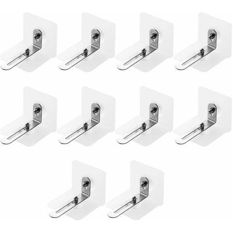 10 Pieces Self-Adhesive Wall Anchors for Furniture, Furniture Straps, Anti-Seismic Prevention Device to Protect Baby, Pet Furniture Wall Anchors baby-LIAIKI (1/5)
