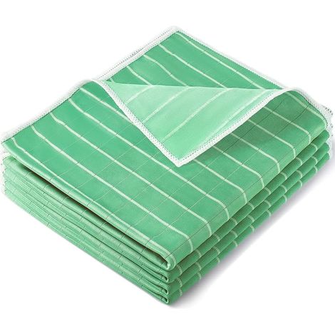 4 Mikrofaser-Bambustücher für Fenster, Spiegel, Fliesen, Karosserie, Mikrofaser, Bambus, Glas, Haushalt, Badezimmer (4 Tücher) (1/5)