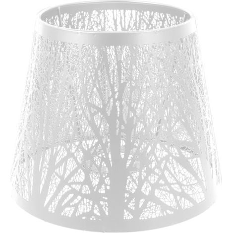 Paralume sostenibile, facile da montare e luce soffusa, paralume a forma di albero, elegante paralume in metallo per la decorazione della casa, E14/E27 (1/5)