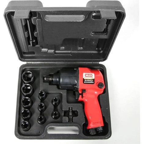 AVVITATORE PNEUMATICO COMPATTO AD IMPULSI DA 1/2" + BUSSOLE VALEX