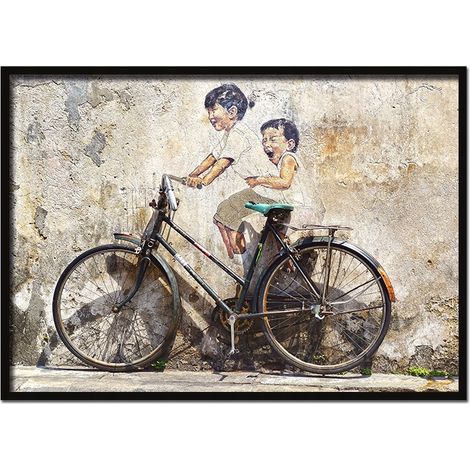 QUADRO, POSTER IN CORNICE 53x73 cm Bicicletta P556 orizzontale (1/3)