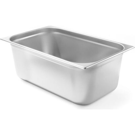 Contenedor GN 1/2, altura 200 mm, acero inoxidable - Hendi 800355