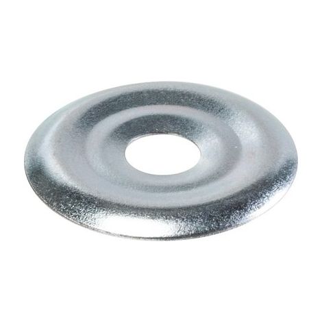 Plaques de rosaces en acier zingué diamètre 32 mm, boîte de 100 pièces - FISCHER (1/9)