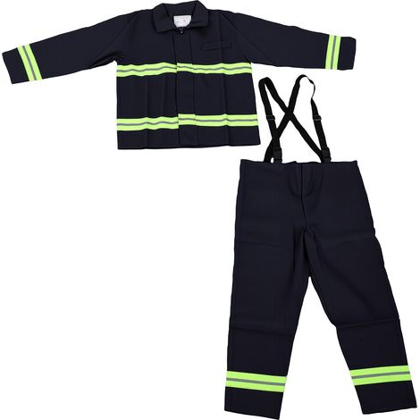 Combinaison de travail ignifugée taille L, veste et pantalon résistants au feu, haute visibilité pour la protection lors du soudage et par temps froid. (1/5)