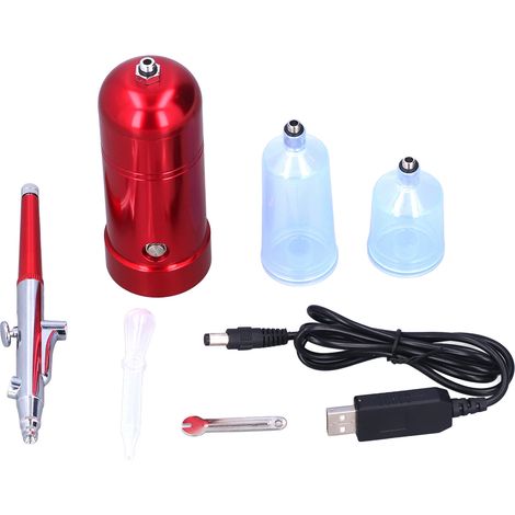 Kit Portable Injecteur Oxygène Visage Brumisateur Maquillage Haute Pression Aérographe avec Compresseur (1/5)