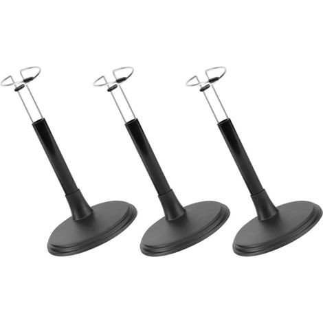 Support pour Poupée et Figurine en Pvc Noir, Lot de 3pcs Base Stable et Assemblage Rapide, pour Accessoires Camping et Événements Nocturnes (1/5)