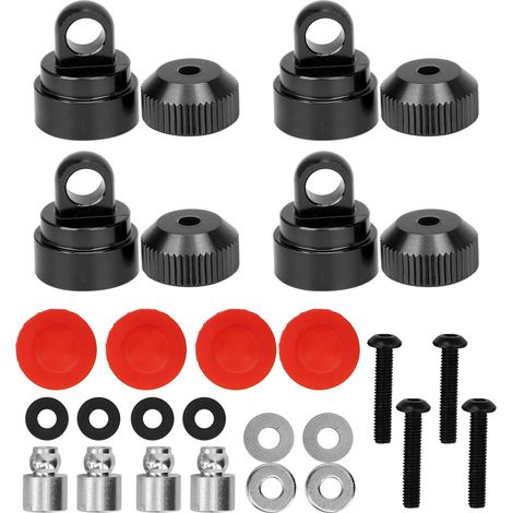 Capot supérieur en alliage d'aluminium pour amortisseur TRXXAS SLASH 2WD - Noir BL (1/5)