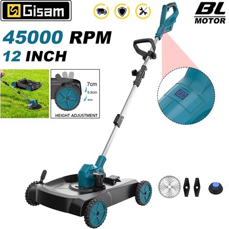 Tondeuse à gazon électrique sans fil, 45 000 tr/min, compatible avec les batteries Makita 18V (batteries et chargeur non inclus) (1/5)