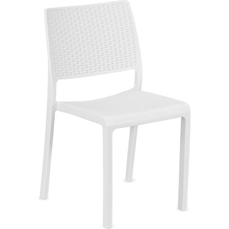 Sedia da Esterno Revo, una Sedia, Made in Italy, Bianco