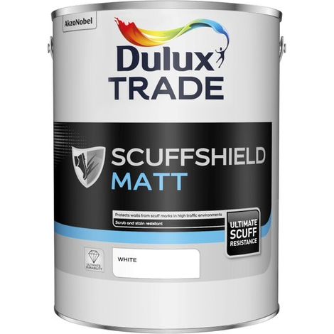 Dulux Trade Scuffshield Matt - White - 5 Litres