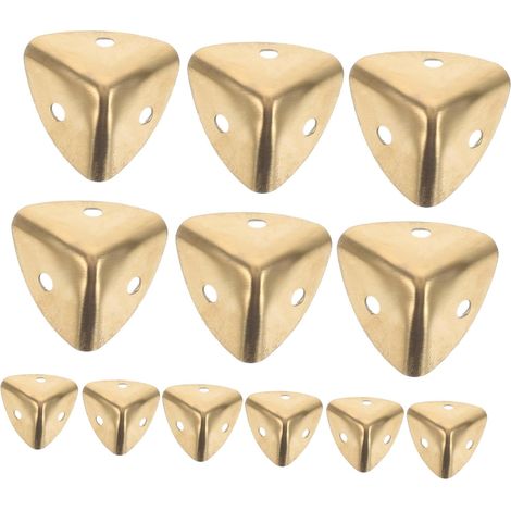 12 protège-coins décoratifs, bois, pour meubles et coffrets (1/5)