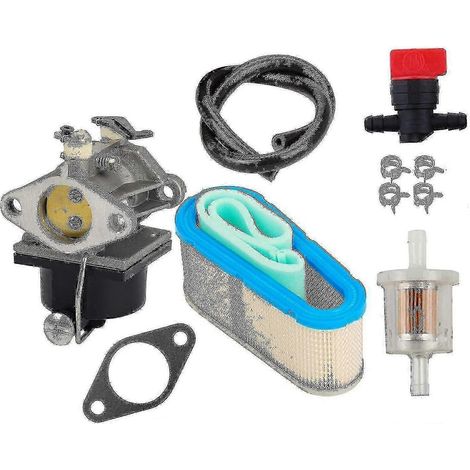 Kit carburateur Tecumseh (Ohv125, Ohv130, Ohv135) avec filtre à air, vanne d'arrêt et filtre à carburant (1/4)