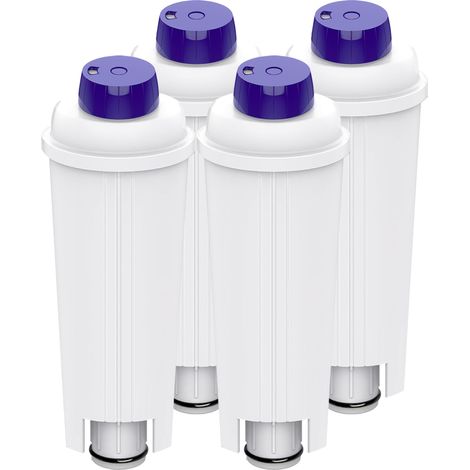 Lot de 4 Filtres à Eau de Rechange pour Machine à Café Avec Adoucisseur à Charbon Actif pour ECAM, ETAM, EC, BC Series