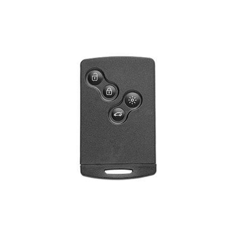 Clé compatible RENAULT FLUENCE 2009-2016 COQUE VIDE MAILLECHORT - 4 BOUTONS (1/2)